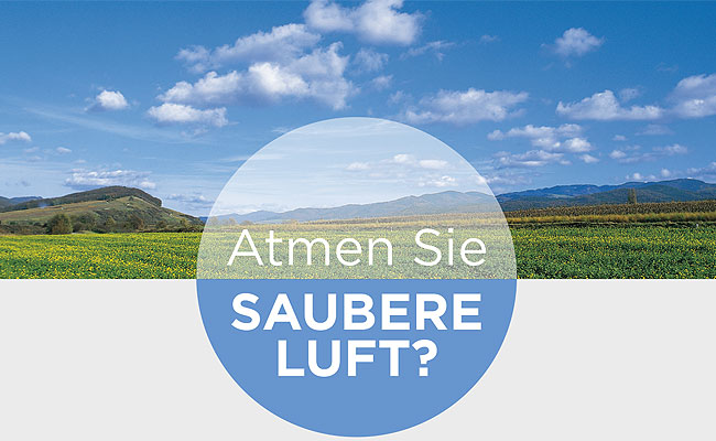 Atmen Sie saubere Luft?